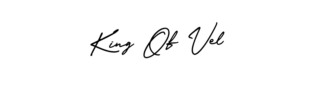 Design your own signature with our free online signature maker. With this signature software, you can create a handwritten (AmerikaSignatureDemo-Regular) signature for name King Of Vel. King Of Vel signature style 3 images and pictures png