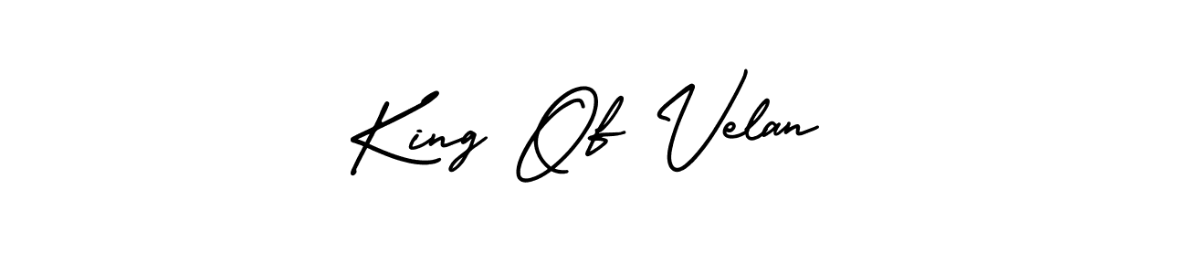 The best way (AmerikaSignatureDemo-Regular) to make a short signature is to pick only two or three words in your name. The name King Of Velan include a total of six letters. For converting this name. King Of Velan signature style 3 images and pictures png