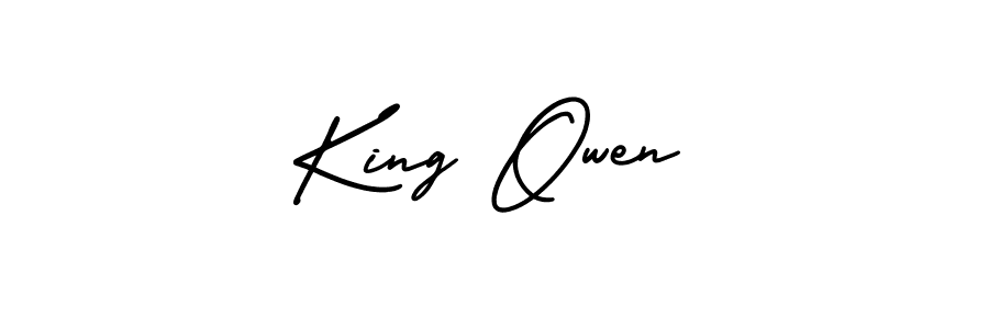 Also we have King Owen name is the best signature style. Create professional handwritten signature collection using AmerikaSignatureDemo-Regular autograph style. King Owen signature style 3 images and pictures png
