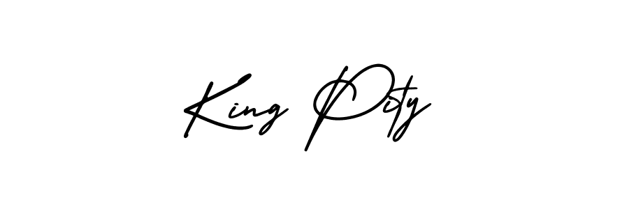 Design your own signature with our free online signature maker. With this signature software, you can create a handwritten (AmerikaSignatureDemo-Regular) signature for name King Pity. King Pity signature style 3 images and pictures png