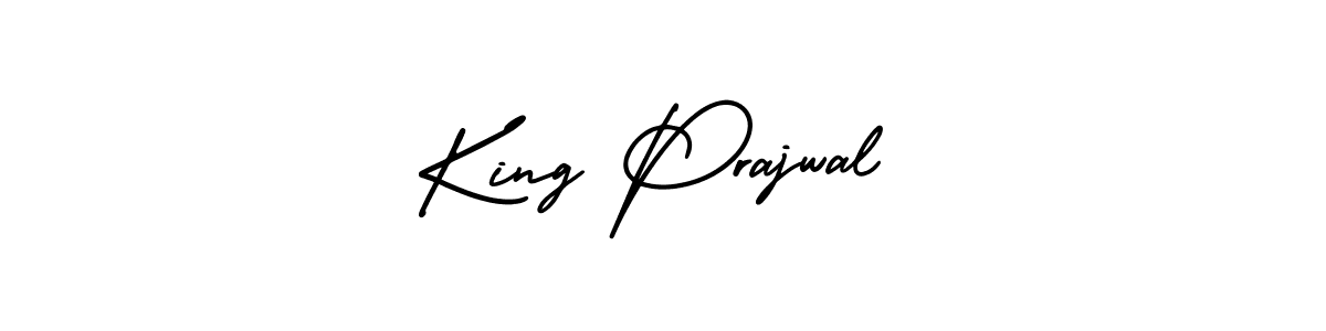 Make a beautiful signature design for name King Prajwal. Use this online signature maker to create a handwritten signature for free. King Prajwal signature style 3 images and pictures png