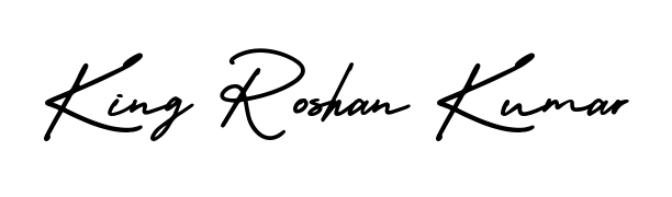 The AmerikaSignatureDemo-Regular font transforms the name King Roshan Kumar into an executive sign with sharp precision and distinguished character. King Roshan Kumar signature style 3 images and pictures png