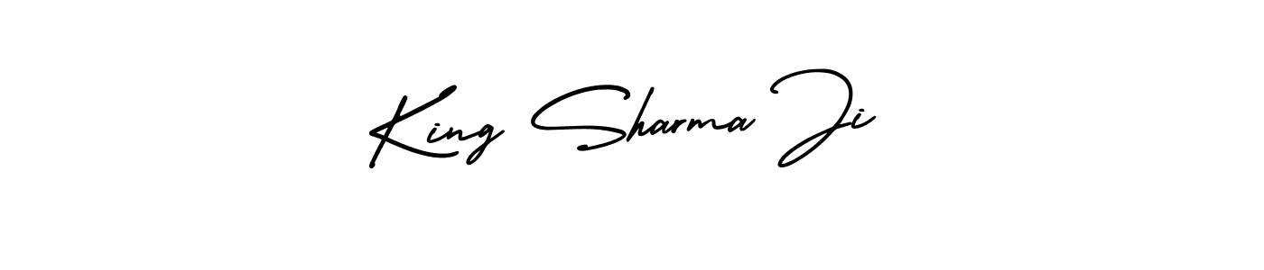 Also You can easily find your signature by using the search form. We will create King Sharma Ji name handwritten signature images for you free of cost using AmerikaSignatureDemo-Regular sign style. King Sharma Ji signature style 3 images and pictures png