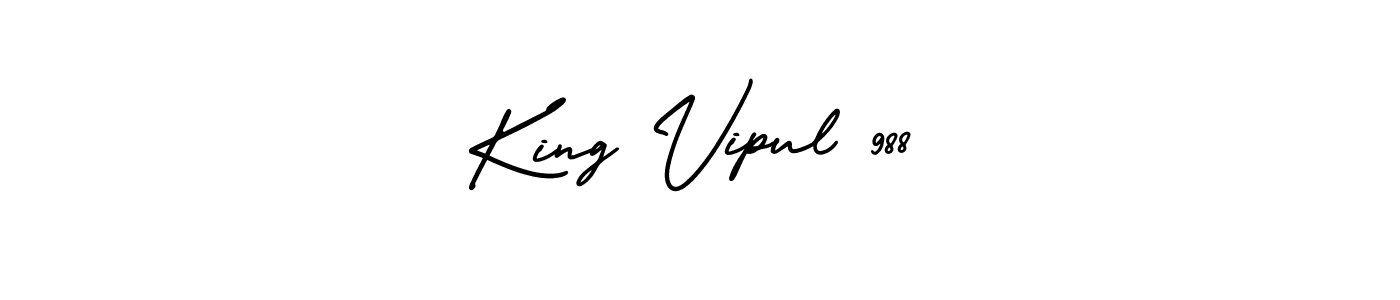How to make King Vipul 988 signature? AmerikaSignatureDemo-Regular is a professional autograph style. Create handwritten signature for King Vipul 988 name. King Vipul 988 signature style 3 images and pictures png