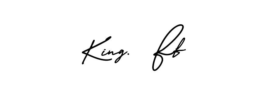 Similarly AmerikaSignatureDemo-Regular is the best handwritten signature design. Signature creator online .You can use it as an online autograph creator for name King.  Ff. King.  Ff signature style 3 images and pictures png