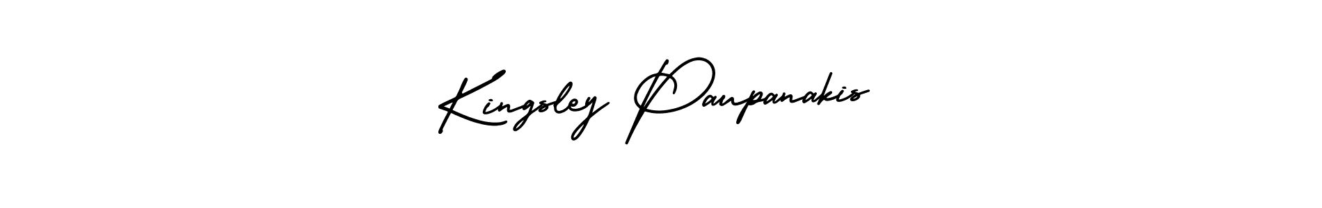 Similarly AmerikaSignatureDemo-Regular is the best handwritten signature design. Signature creator online .You can use it as an online autograph creator for name Kingsley Paupanakis. Kingsley Paupanakis signature style 3 images and pictures png