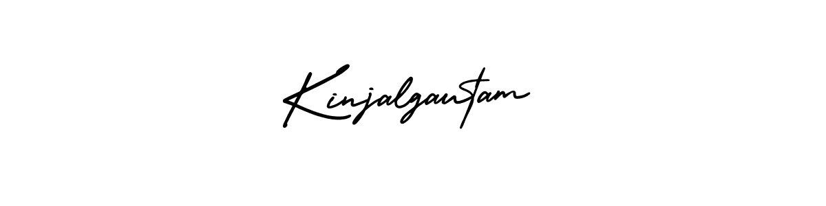 Use a signature maker to create a handwritten signature online. With this signature software, you can design (AmerikaSignatureDemo-Regular) your own signature for name Kinjalgautam. Kinjalgautam signature style 3 images and pictures png