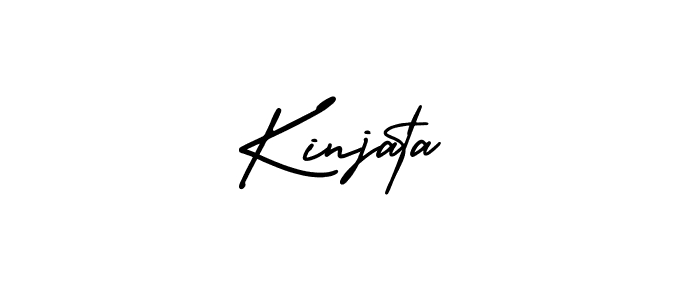 You should practise on your own different ways (AmerikaSignatureDemo-Regular) to write your name (Kinjata) in signature. don't let someone else do it for you. Kinjata signature style 3 images and pictures png