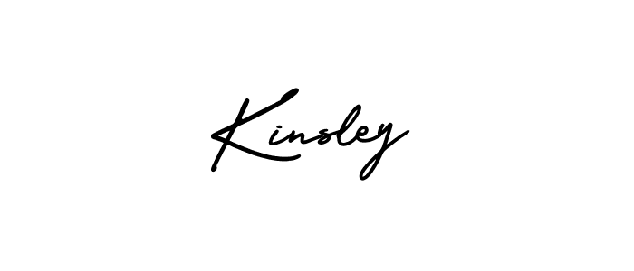 You should practise on your own different ways (AmerikaSignatureDemo-Regular) to write your name (Kinsley) in signature. don't let someone else do it for you. Kinsley signature style 3 images and pictures png