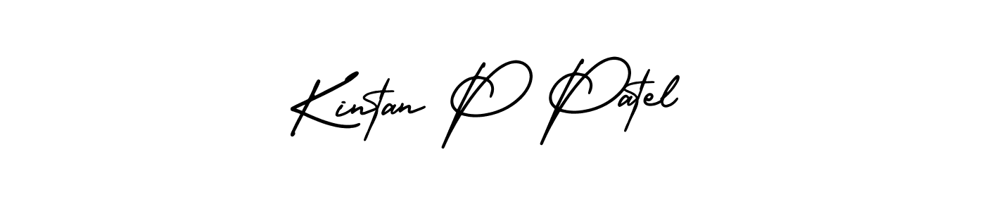 Similarly AmerikaSignatureDemo-Regular is the best handwritten signature design. Signature creator online .You can use it as an online autograph creator for name Kintan P Patel. Kintan P Patel signature style 3 images and pictures png