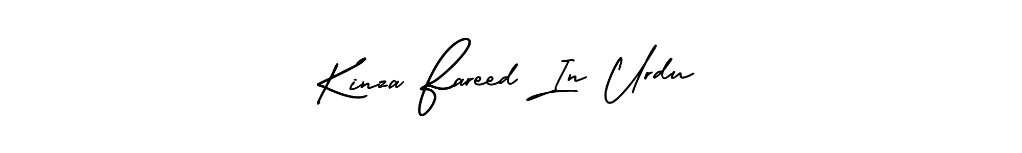 It looks lik you need a new signature style for name Kinza Fareed In Urdu. Design unique handwritten (AmerikaSignatureDemo-Regular) signature with our free signature maker in just a few clicks. Kinza Fareed In Urdu signature style 3 images and pictures png