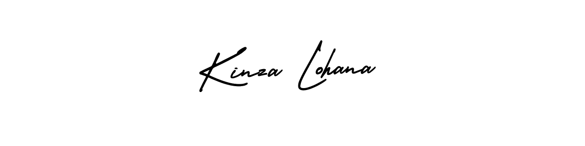 Also You can easily find your signature by using the search form. We will create Kinza Lohana name handwritten signature images for you free of cost using AmerikaSignatureDemo-Regular sign style. Kinza Lohana signature style 3 images and pictures png