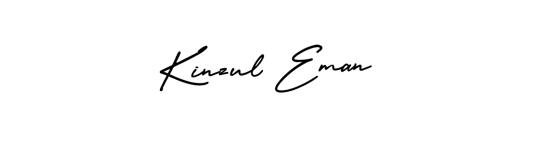 Create a beautiful signature design for name Kinzul Eman. With this signature (AmerikaSignatureDemo-Regular) fonts, you can make a handwritten signature for free. Kinzul Eman signature style 3 images and pictures png