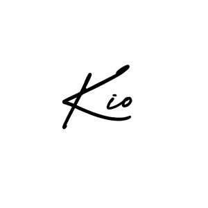 Make a beautiful signature design for name Kio. With this signature (AmerikaSignatureDemo-Regular) style, you can create a handwritten signature for free. Kio signature style 3 images and pictures png