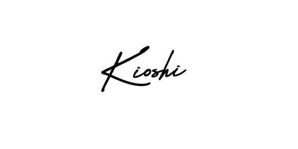 Design your own signature with our free online signature maker. With this signature software, you can create a handwritten (AmerikaSignatureDemo-Regular) signature for name Kioshi. Kioshi signature style 3 images and pictures png