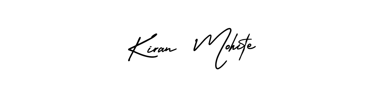 Use a signature maker to create a handwritten signature online. With this signature software, you can design (AmerikaSignatureDemo-Regular) your own signature for name Kiran  Mohite. Kiran  Mohite signature style 3 images and pictures png