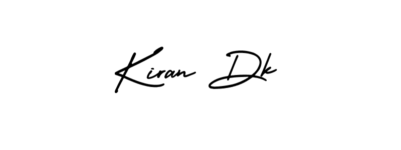 Design your own signature with our free online signature maker. With this signature software, you can create a handwritten (AmerikaSignatureDemo-Regular) signature for name Kiran Dk. Kiran Dk signature style 3 images and pictures png