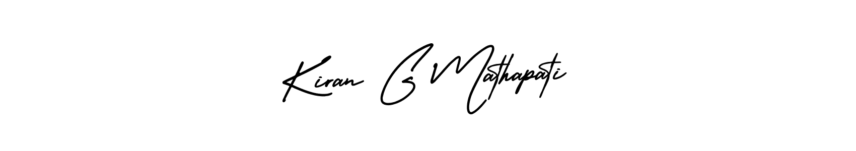 Also we have Kiran G Mathapati name is the best signature style. Create professional handwritten signature collection using AmerikaSignatureDemo-Regular autograph style. Kiran G Mathapati signature style 3 images and pictures png