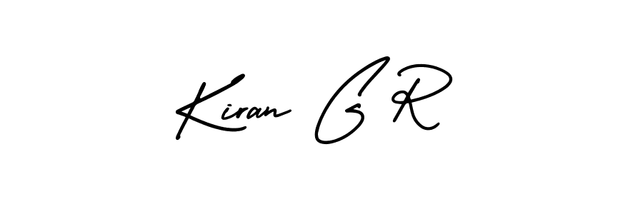 How to make Kiran G R signature? AmerikaSignatureDemo-Regular is a professional autograph style. Create handwritten signature for Kiran G R name. Kiran G R signature style 3 images and pictures png