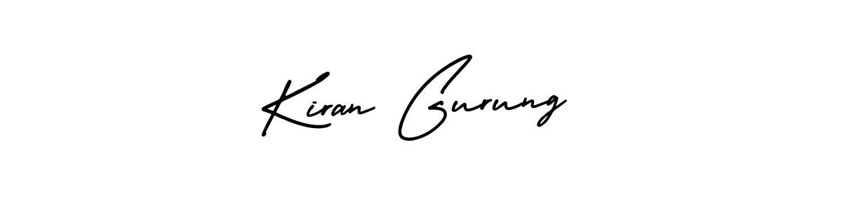 if you are searching for the best signature style for your name Kiran Gurung. so please give up your signature search. here we have designed multiple signature styles  using AmerikaSignatureDemo-Regular. Kiran Gurung signature style 3 images and pictures png