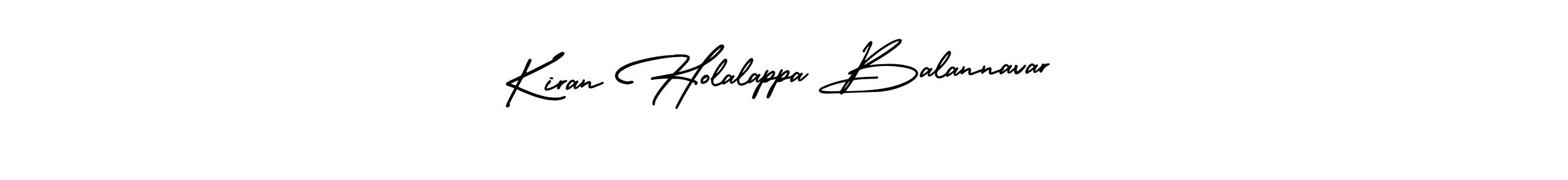 Create a beautiful signature design for name Kiran Holalappa Balannavar. With this signature (AmerikaSignatureDemo-Regular) fonts, you can make a handwritten signature for free. Kiran Holalappa Balannavar signature style 3 images and pictures png