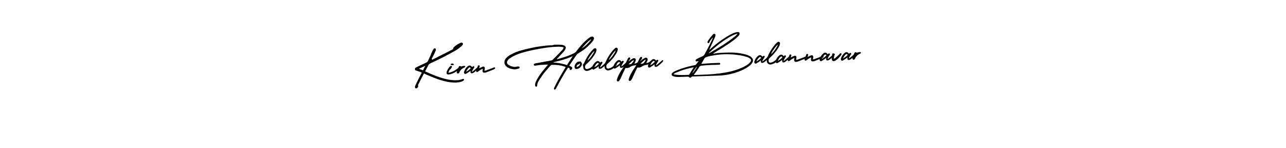 How to make Kiran Holalappa Balannavar name signature. Use AmerikaSignatureDemo-Regular style for creating short signs online. This is the latest handwritten sign. Kiran Holalappa Balannavar signature style 3 images and pictures png