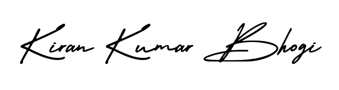 Get inspired by this graceful AmerikaSignatureDemo-Regular signature style for name Kiran Kumar Bhogi. Smooth loops and balanced proportions for everyday use. Kiran Kumar Bhogi signature style 3 images and pictures png