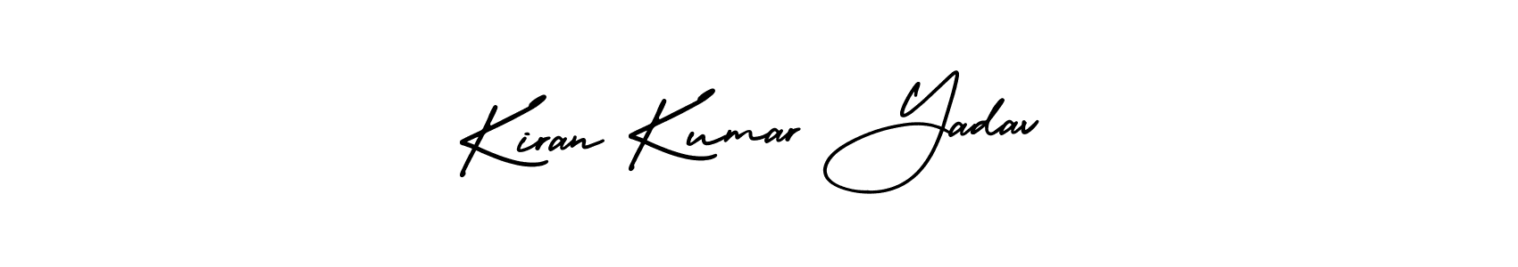 The best way (AmerikaSignatureDemo-Regular) to make a short signature is to pick only two or three words in your name. The name Kiran Kumar Yadav include a total of six letters. For converting this name. Kiran Kumar Yadav signature style 3 images and pictures png