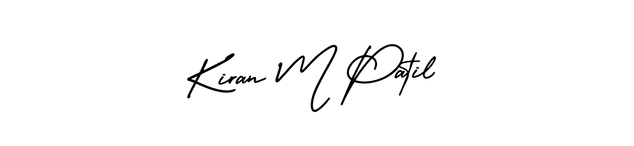 How to make Kiran M Patil name signature. Use AmerikaSignatureDemo-Regular style for creating short signs online. This is the latest handwritten sign. Kiran M Patil signature style 3 images and pictures png