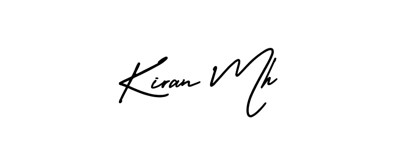 Also we have Kiran Mh name is the best signature style. Create professional handwritten signature collection using AmerikaSignatureDemo-Regular autograph style. Kiran Mh signature style 3 images and pictures png