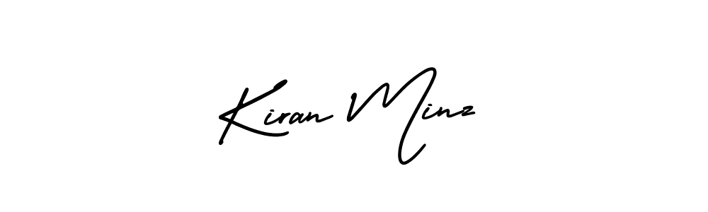 How to make Kiran Minz name signature. Use AmerikaSignatureDemo-Regular style for creating short signs online. This is the latest handwritten sign. Kiran Minz signature style 3 images and pictures png