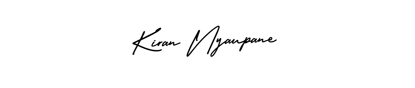 Create a beautiful signature design for name Kiran Nyaupane. With this signature (AmerikaSignatureDemo-Regular) fonts, you can make a handwritten signature for free. Kiran Nyaupane signature style 3 images and pictures png