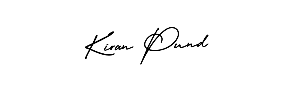 Create a beautiful signature design for name Kiran Pund. With this signature (AmerikaSignatureDemo-Regular) fonts, you can make a handwritten signature for free. Kiran Pund signature style 3 images and pictures png