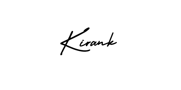 Kirank stylish signature style. Best Handwritten Sign (AmerikaSignatureDemo-Regular) for my name. Handwritten Signature Collection Ideas for my name Kirank. Kirank signature style 3 images and pictures png