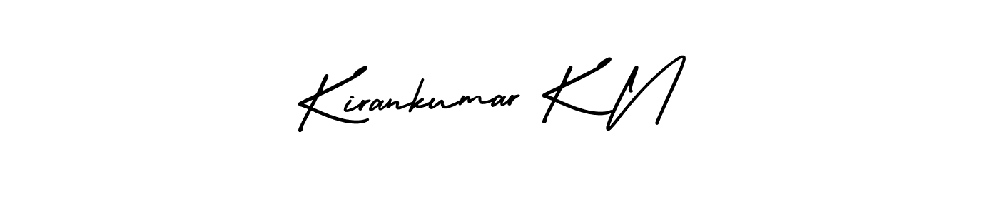 Design your own signature with our free online signature maker. With this signature software, you can create a handwritten (AmerikaSignatureDemo-Regular) signature for name Kirankumar K N. Kirankumar K N signature style 3 images and pictures png