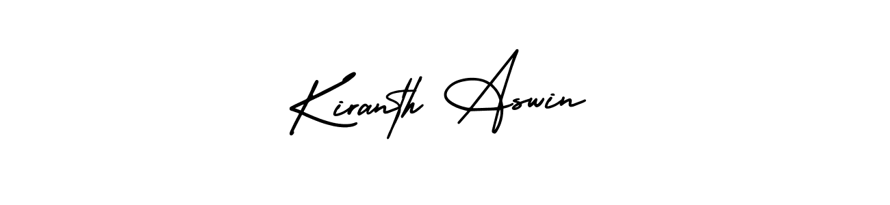 Design your own signature with our free online signature maker. With this signature software, you can create a handwritten (AmerikaSignatureDemo-Regular) signature for name Kiranth Aswin. Kiranth Aswin signature style 3 images and pictures png