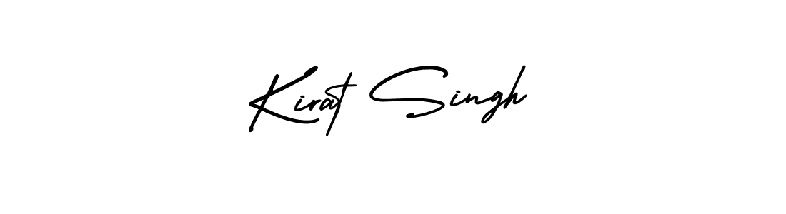 How to Draw Kirat Singh signature style? AmerikaSignatureDemo-Regular is a latest design signature styles for name Kirat Singh. Kirat Singh signature style 3 images and pictures png