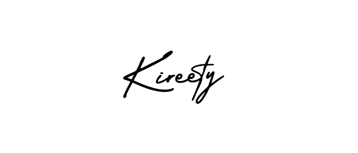 if you are searching for the best signature style for your name Kireety. so please give up your signature search. here we have designed multiple signature styles  using AmerikaSignatureDemo-Regular. Kireety signature style 3 images and pictures png