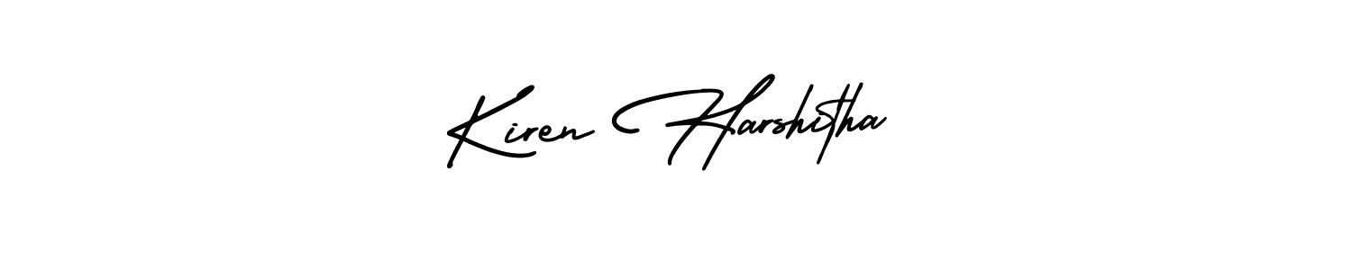 Best and Professional Signature Style for Kiren Harshitha. AmerikaSignatureDemo-Regular Best Signature Style Collection. Kiren Harshitha signature style 3 images and pictures png