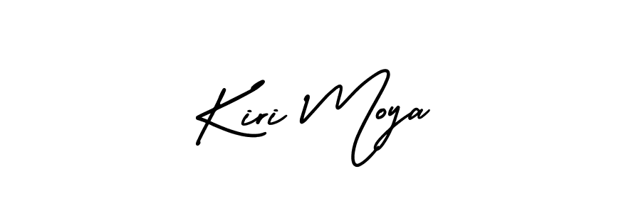 AmerikaSignatureDemo-Regular is a professional signature style that is perfect for those who want to add a touch of class to their signature. It is also a great choice for those who want to make their signature more unique. Get Kiri Moya name to fancy signature for free. Kiri Moya signature style 3 images and pictures png