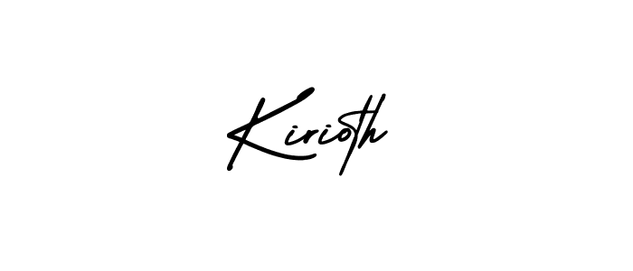 It looks lik you need a new signature style for name Kirioth. Design unique handwritten (AmerikaSignatureDemo-Regular) signature with our free signature maker in just a few clicks. Kirioth signature style 3 images and pictures png