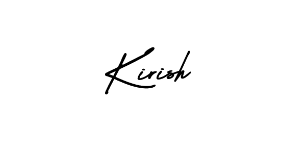 Similarly AmerikaSignatureDemo-Regular is the best handwritten signature design. Signature creator online .You can use it as an online autograph creator for name Kirish. Kirish signature style 3 images and pictures png