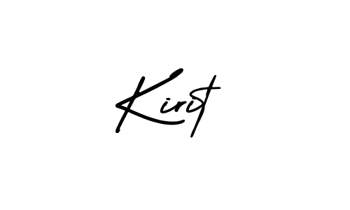 Make a beautiful signature design for name Kirit. With this signature (AmerikaSignatureDemo-Regular) style, you can create a handwritten signature for free. Kirit signature style 3 images and pictures png