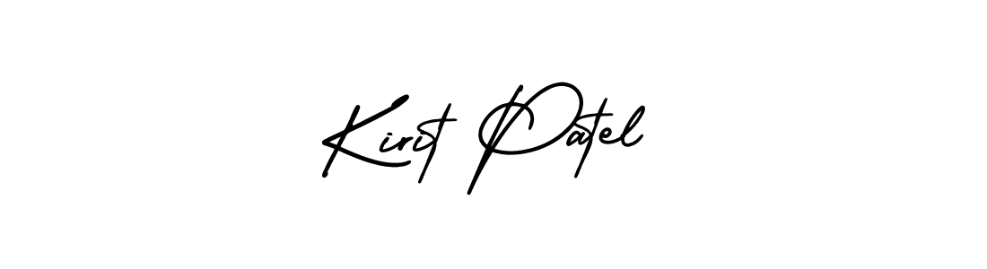 Create a beautiful signature design for name Kirit Patel. With this signature (AmerikaSignatureDemo-Regular) fonts, you can make a handwritten signature for free. Kirit Patel signature style 3 images and pictures png