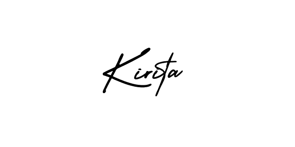 How to make Kirita signature? AmerikaSignatureDemo-Regular is a professional autograph style. Create handwritten signature for Kirita name. Kirita signature style 3 images and pictures png