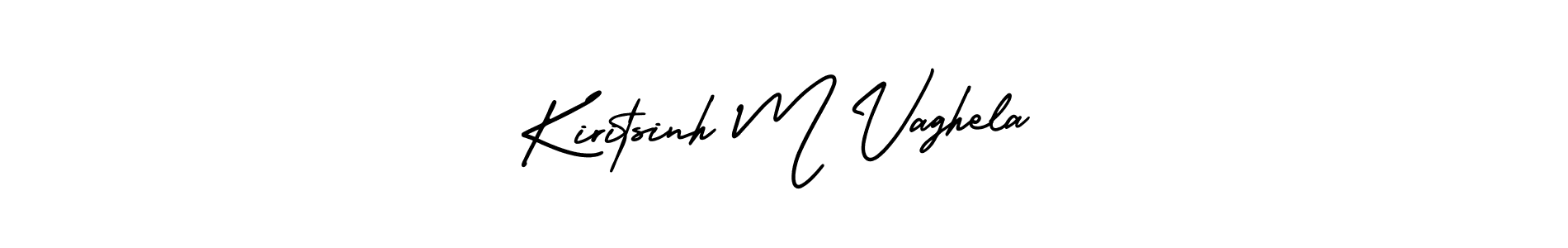 Make a beautiful signature design for name Kiritsinh M Vaghela. Use this online signature maker to create a handwritten signature for free. Kiritsinh M Vaghela signature style 3 images and pictures png