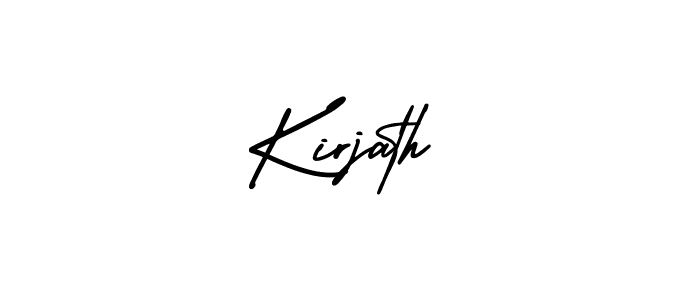 Create a beautiful signature design for name Kirjath. With this signature (AmerikaSignatureDemo-Regular) fonts, you can make a handwritten signature for free. Kirjath signature style 3 images and pictures png