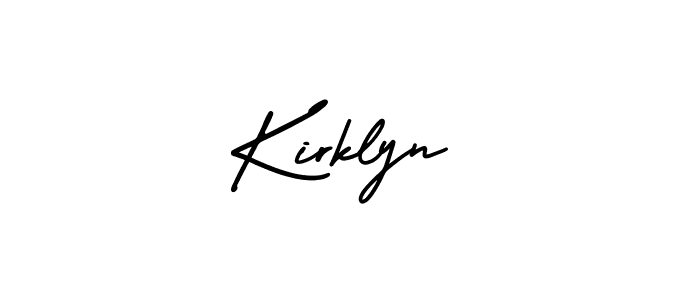 Make a short Kirklyn signature style. Manage your documents anywhere anytime using AmerikaSignatureDemo-Regular. Create and add eSignatures, submit forms, share and send files easily. Kirklyn signature style 3 images and pictures png