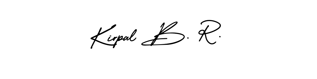 Design your own signature with our free online signature maker. With this signature software, you can create a handwritten (AmerikaSignatureDemo-Regular) signature for name Kirpal B. R.. Kirpal B. R. signature style 3 images and pictures png