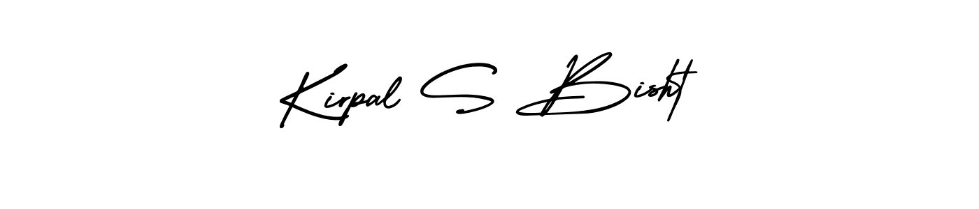 Design your own signature with our free online signature maker. With this signature software, you can create a handwritten (AmerikaSignatureDemo-Regular) signature for name Kirpal S Bisht. Kirpal S Bisht signature style 3 images and pictures png